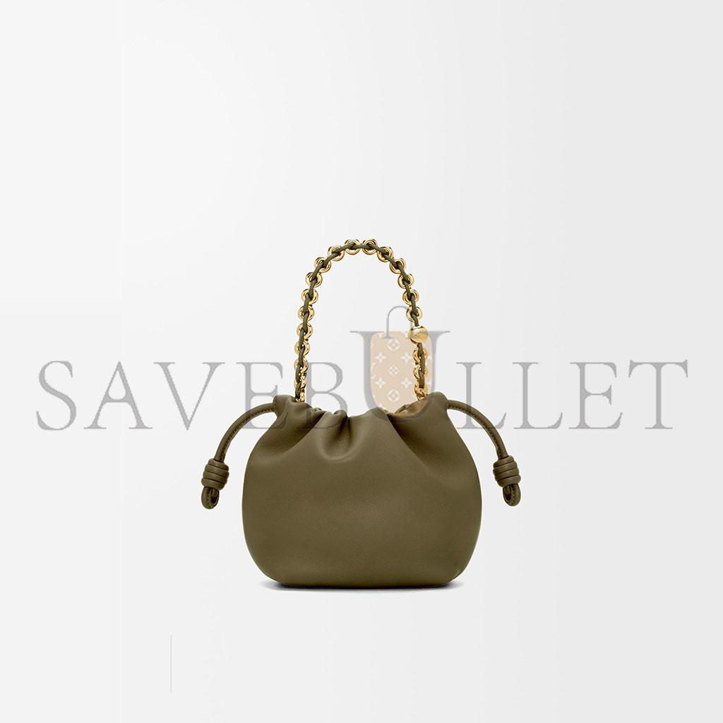 LOEWE MINI FLAMENCO PURSE BAG IN MELLOW NAPPA LAMBSKIN 0011091758 (23*17*5.5cm)